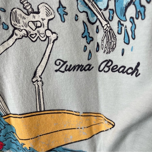 Zuma Beach Jantzen Skeleton Surfer Tee M - Picture 7 of 8